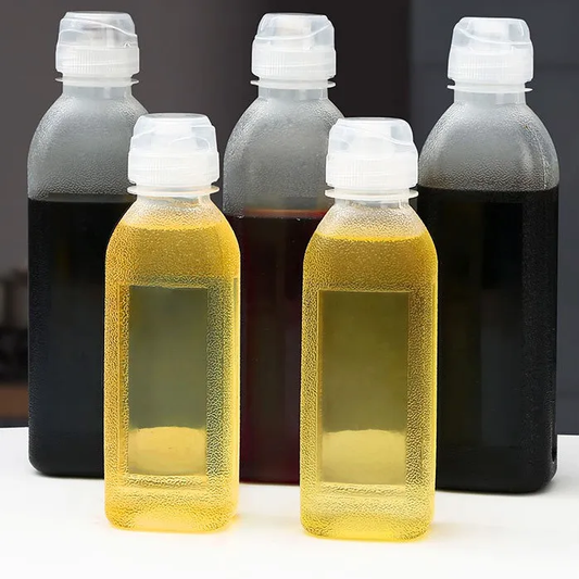 3pcs / 300ml No Spill Oil Bottle Kitchen Squeeze Oil Bottles Leakproof Condiment Bottles
