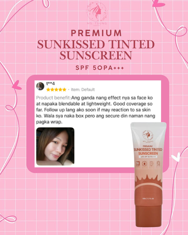 Ms Tsung Sunkissed Tinted Sunscreen SPF 50 PA ++++ | Sun Protection | Sunblock | Trending | 2026