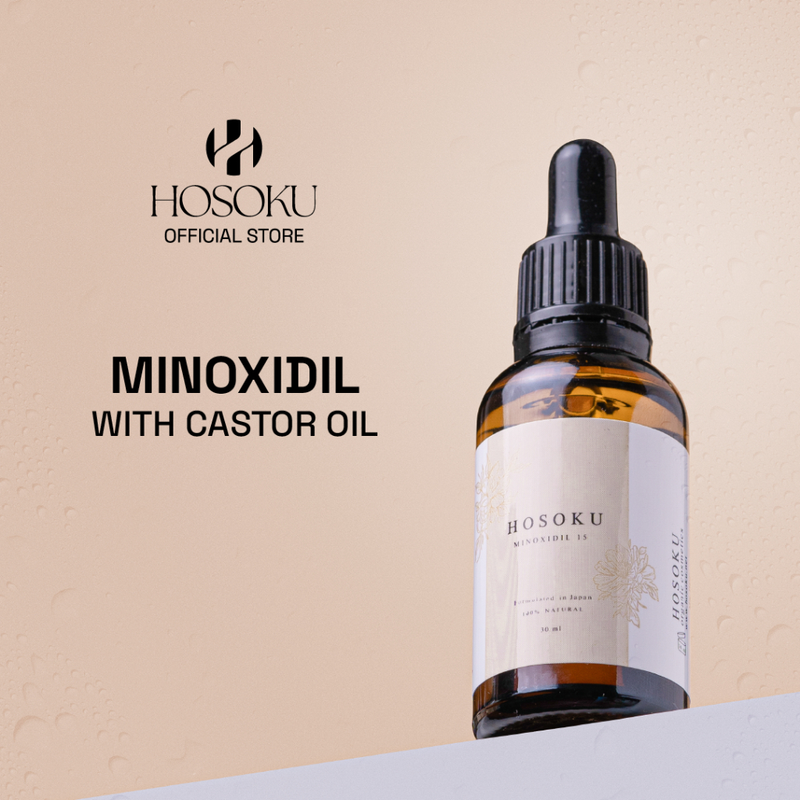 HOSOKU MINOXIDIL 15% ORIGINAL Hair Growth With Collagen And Castor Oil Hosoku Hair Growth Serum