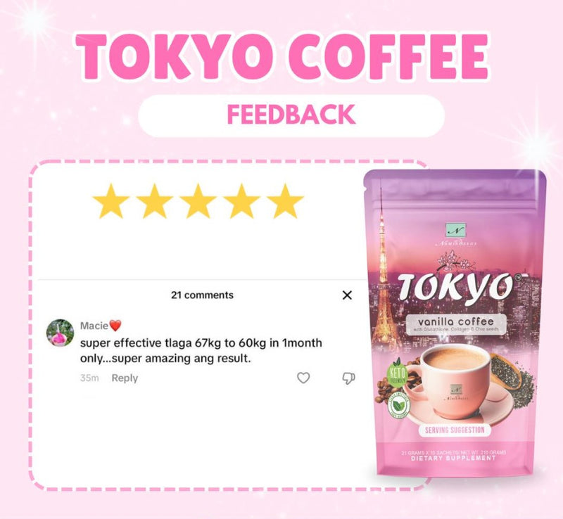 Namiroseus Tokyo Vanilla Coffee with Chia Seeds | 10 sachets