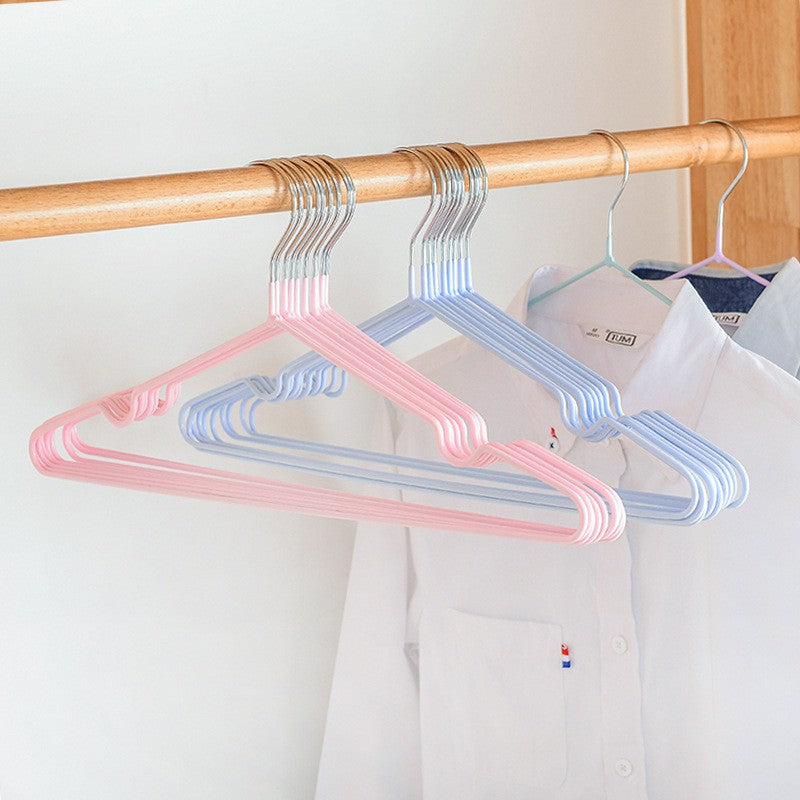 Trending Item! Premium Colorful Stainless Steel Korean Style Non Slip Wire Hangers