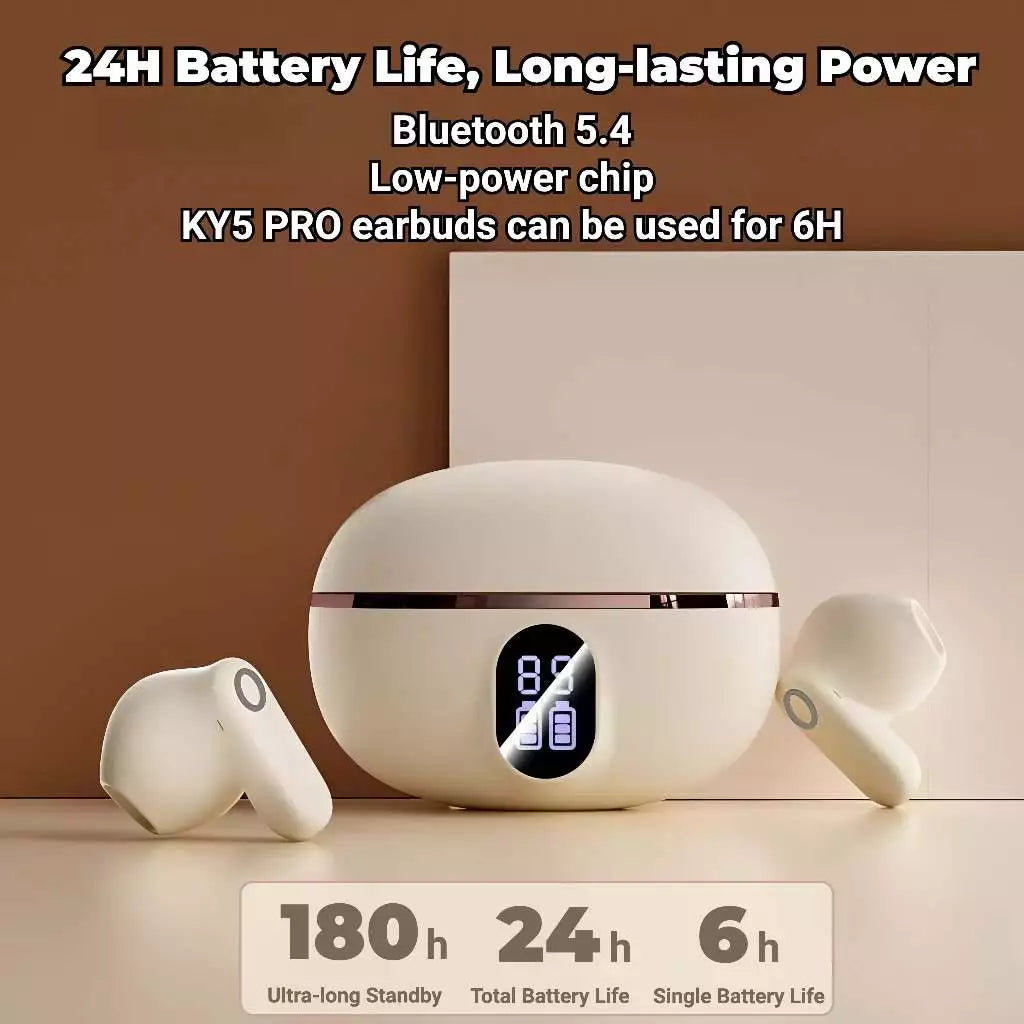 KY5 Mini Earbuds TWS Bluetooth Wireless Earphones Hifi Noise Cancellation Headphone With Mic