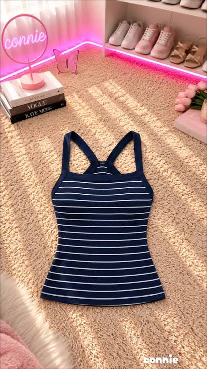 Polly Padded Racer Tank by Erin Top
