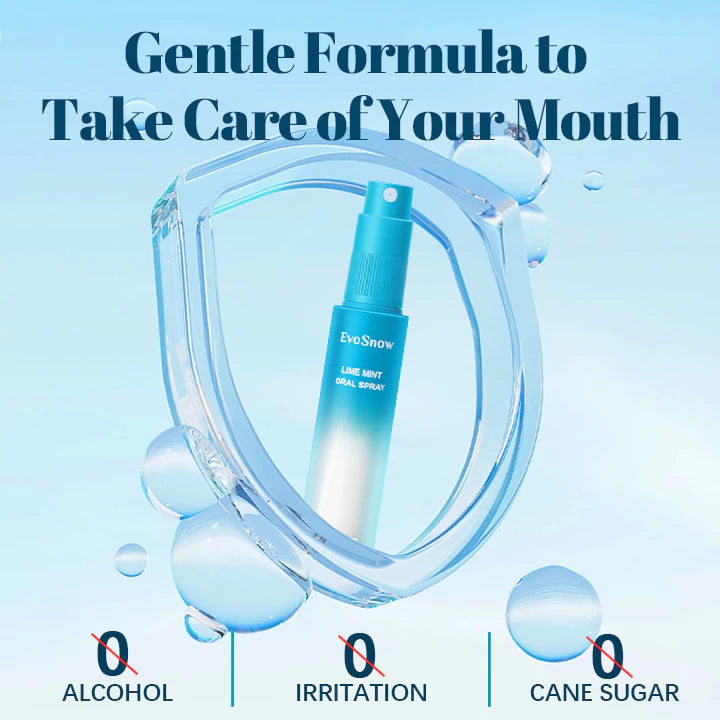 EvoSnow Oral Spray Breath Freshener/Oral Freshening Spray/Long-lasting Freshening of Bad Breath