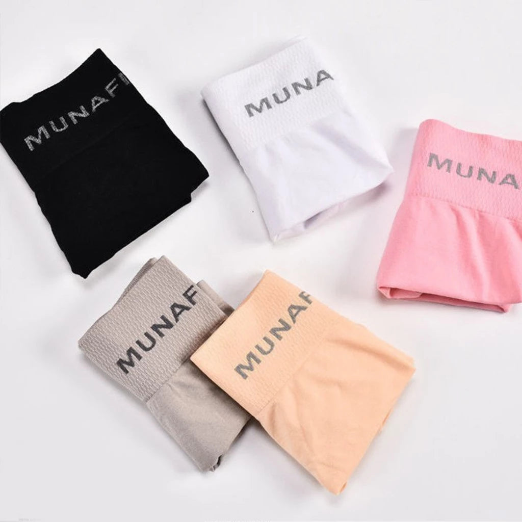 4 Pcs Athletic Short Shaping Stretch Women's Pants Seamless High Waist Underwear Girls Shorts