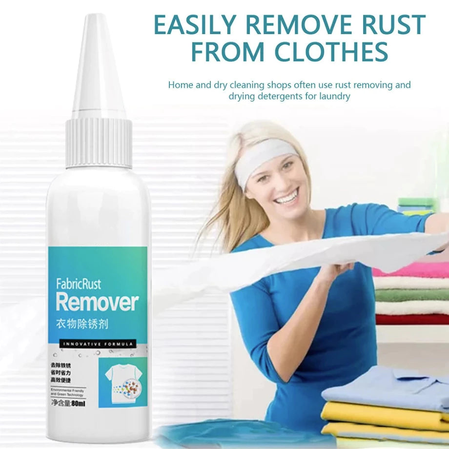 Fabric Rust Remover For Clothes Rust Stain Remover For Clothes Cleaner Drop Clothing Cleaning 80ml