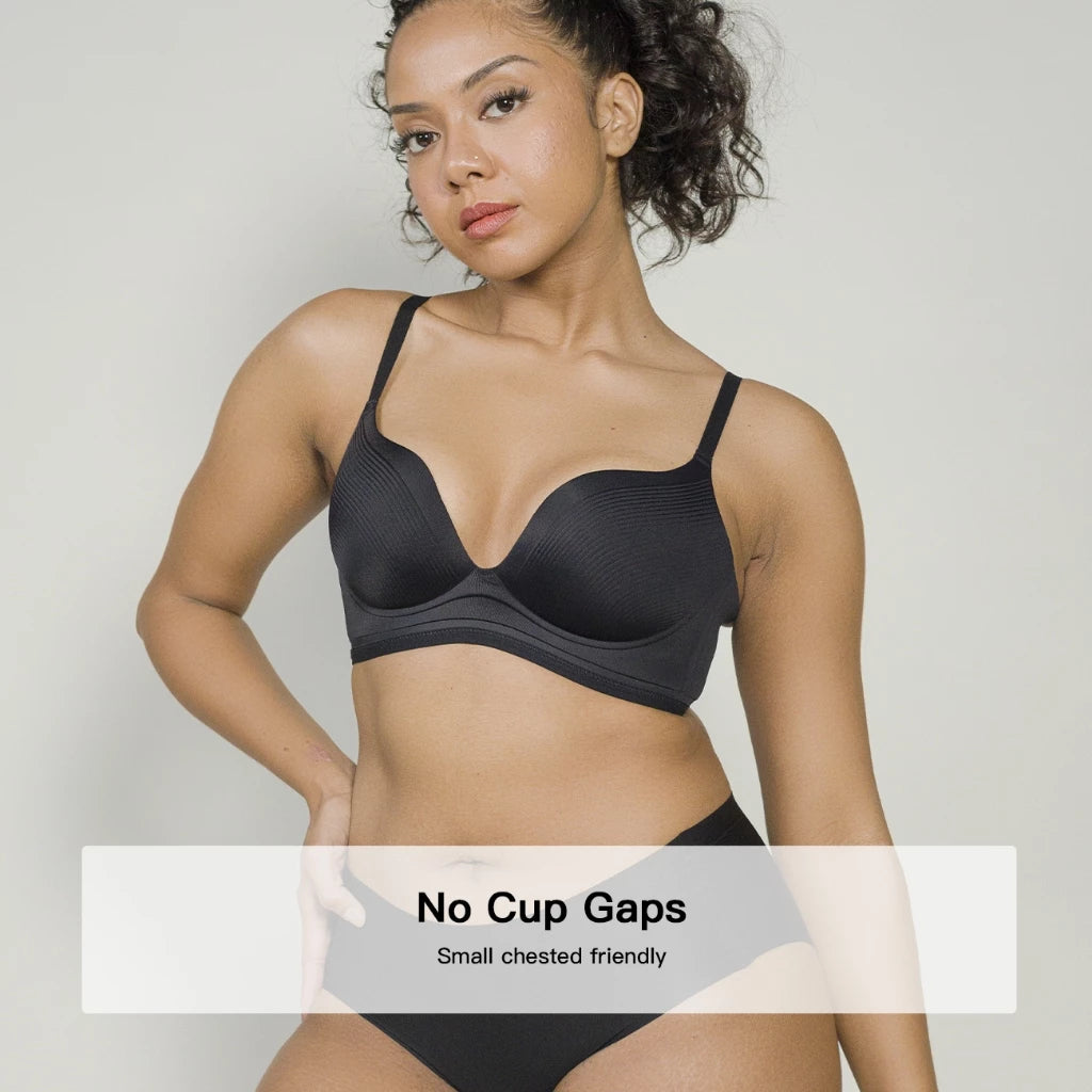 ecora | Lift Up Seamless Bra, Natural Push-up Bra, Butterly Soft Fabric, Wire-Free