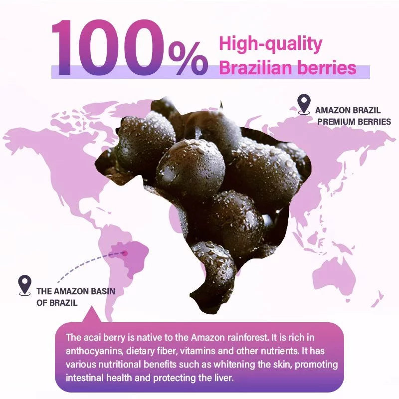 Legit Organic Acai Berry Powder,Beauty Drink,Superfood,Smoothie,Juice,FDA