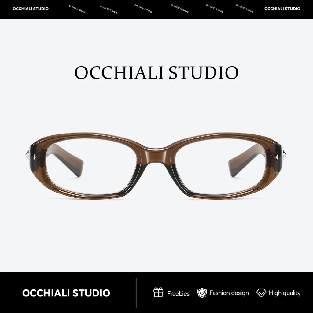Occhiali Studio 2026 New Fashionable 3 in 1 Anti Radiation Photochromic Grade Eyeglasses Unisex