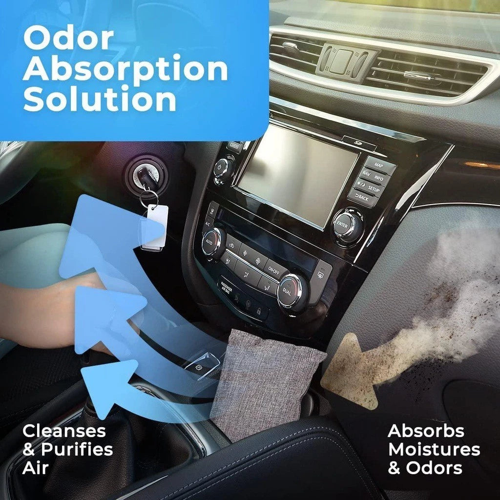 Activated Bamboo Charcoal Bag Odor Remover Air Purifying Bags Car Room Charcoal Deodorant Bag
