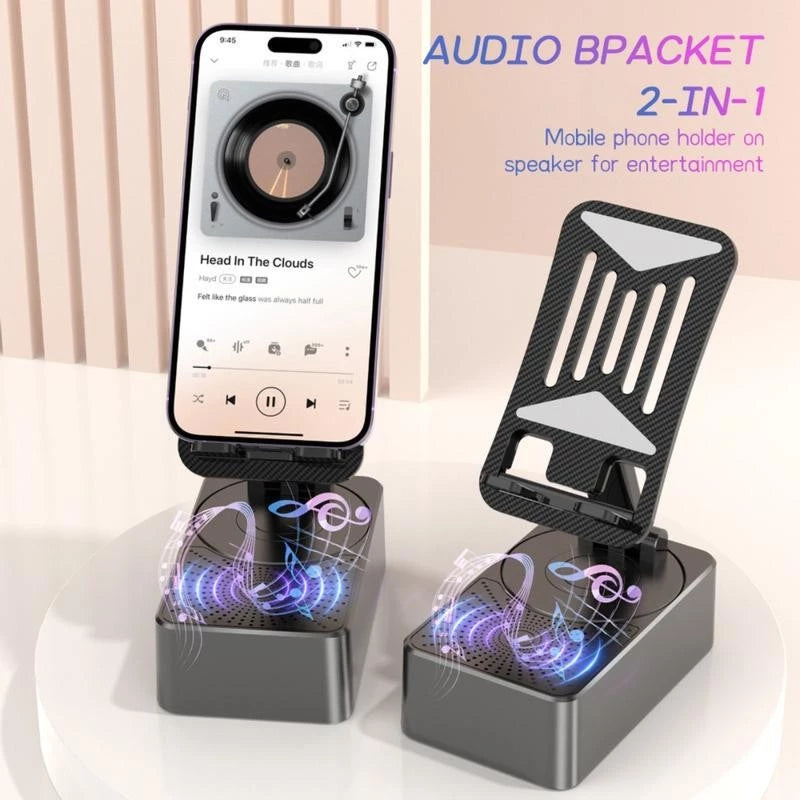 3 in 1 Bluetooth Speaker,Phone Stand with Powerbank!