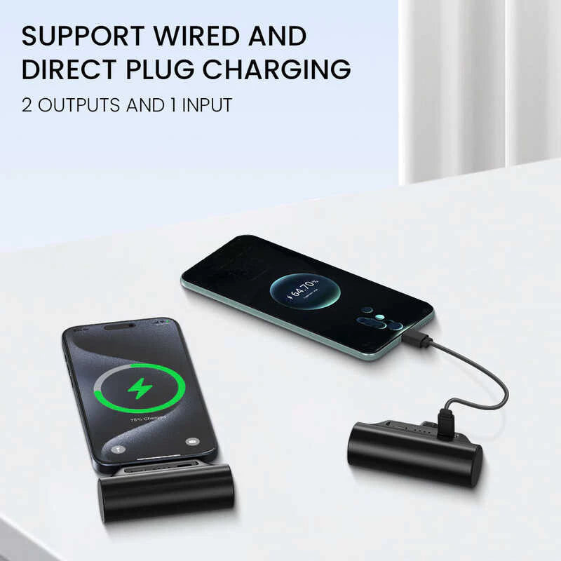 Orashare Pnc03 3000Mah Super Mini Capsule Fast Charging Powerbank With Type-C/Iph Port Portable