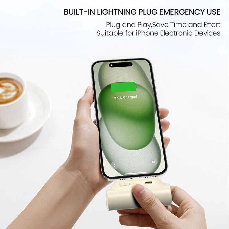 Orashare Pnc03 3000Mah Super Mini Capsule Fast Charging Powerbank With Type-C/Iph Port Portable