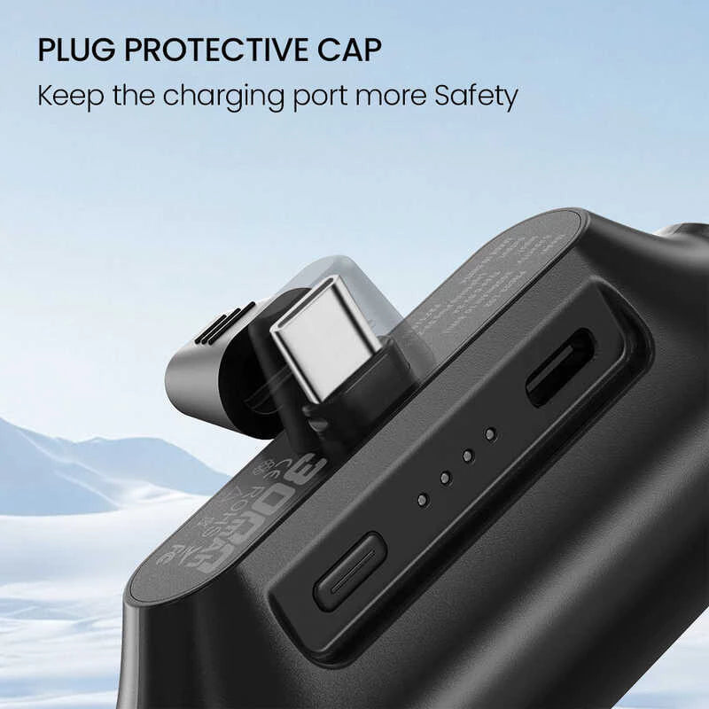 Orashare Pnc03 3000Mah Super Mini Capsule Fast Charging Powerbank With Type-C/Iph Port Portable