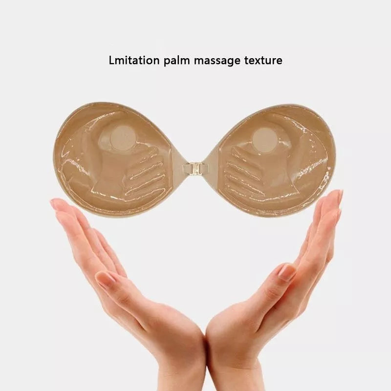 Women's Invisible Bra Stickers - Strapless, Thickened & Breathable, Seamless Gathered Design