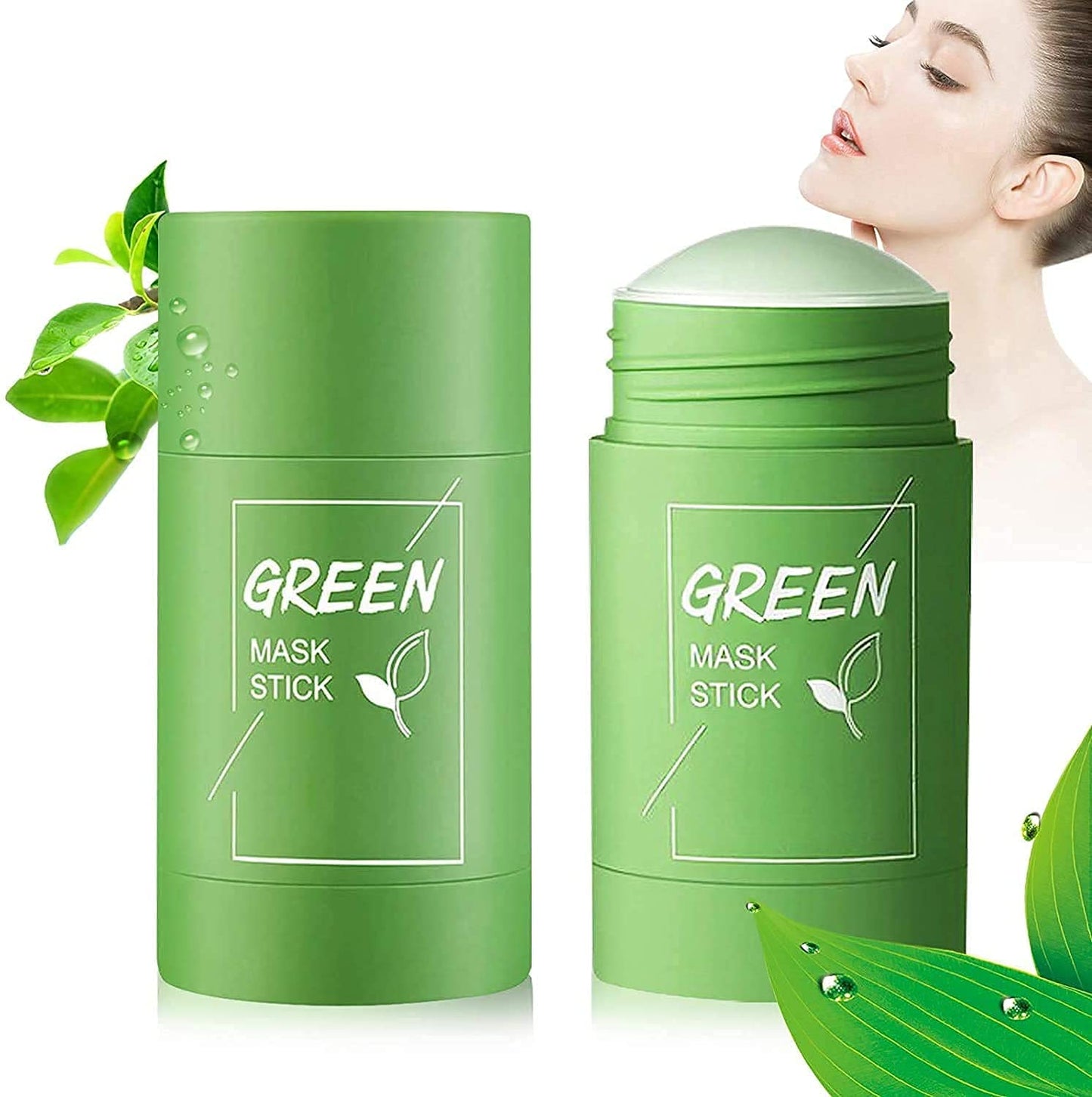 Green Tea Mask Stick Deep Clean Acne Blackheads Remover Oil Control Moisturizing Hydrating