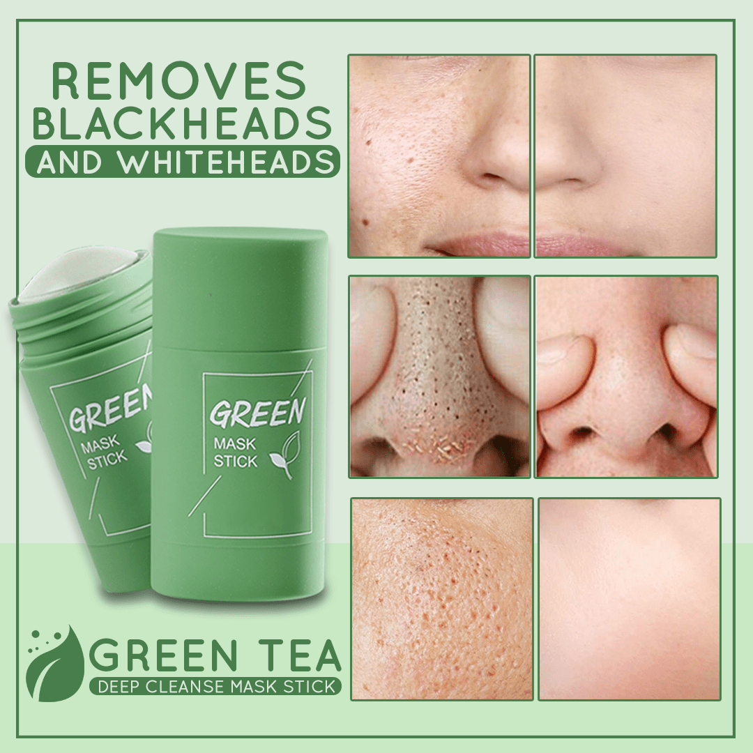 Green Tea Mask Stick Deep Clean Acne Blackheads Remover Oil Control Moisturizing Hydrating