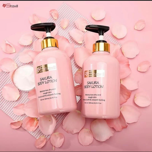 Shawill Sakura Niacinamide Body Lotion Moisturizing Skin Care For Dry Skin