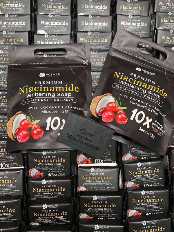 ROSMAR Niacinamide Soap 75g  | NEW PACKAGING | 10x Instant Whitening