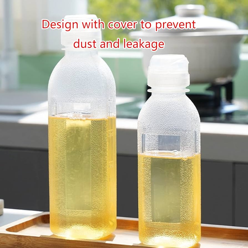 3pcs / 300ml No Spill Oil Bottle Kitchen Squeeze Oil Bottles Leakproof Condiment Bottles
