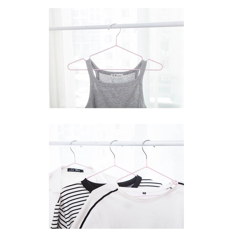 Trending Item! Premium Colorful Stainless Steel Korean Style Non Slip Wire Hangers