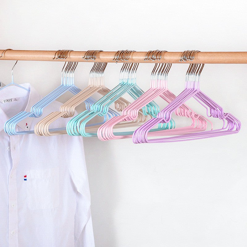 Trending Item! Premium Colorful Stainless Steel Korean Style Non Slip Wire Hangers