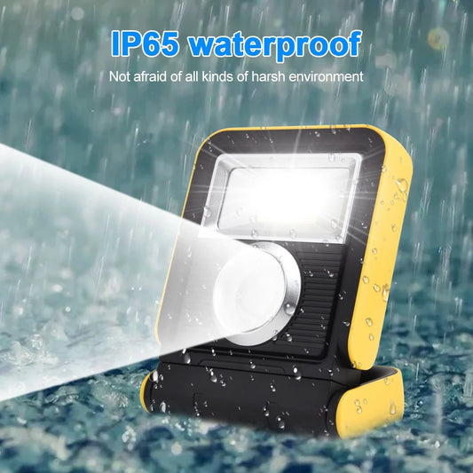 3 in 1 SOLAR HURRY BOLT WORKLIGHT RECHARGEABLE FLASHLIGHT LED USB Charging Emergency Light