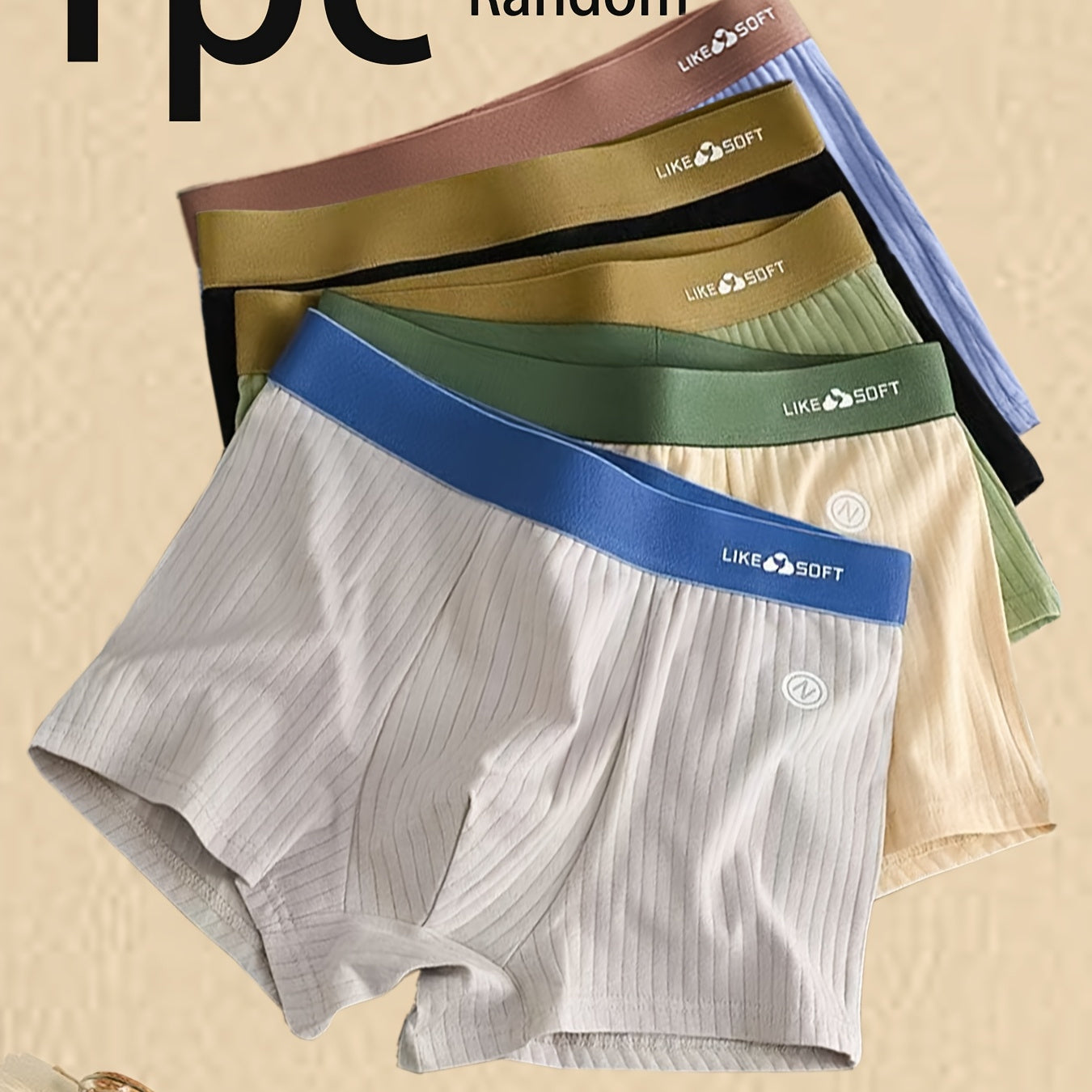 5PCS Men's Cotton Boxer Plus Size Briefs For mMen High Quality Comforts Underpanties