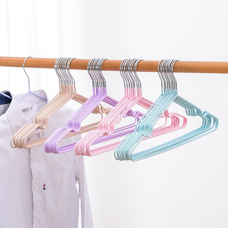 Trending Item! Premium Colorful Stainless Steel Korean Style Non Slip Wire Hangers