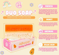 G21 Mini DUO SOAP - Kojic Papaya & Honey Oatmeal