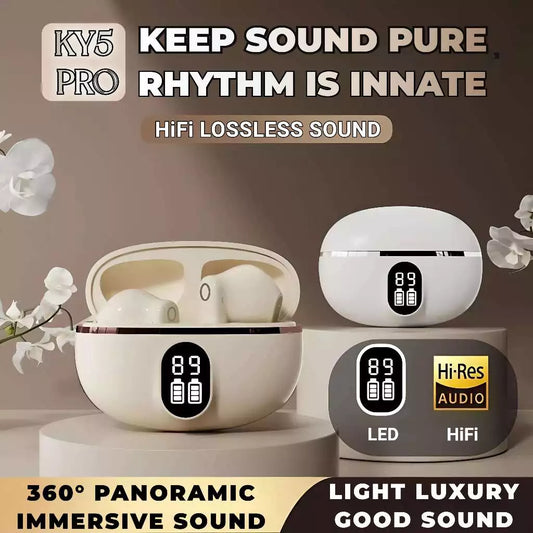 KY5 Mini Earbuds TWS Bluetooth Wireless Earphones Hifi Noise Cancellation Headphone With Mic