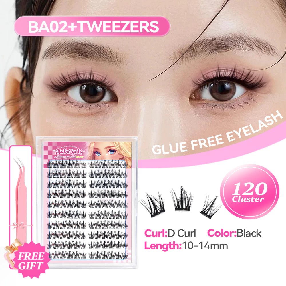 BABELASH NEW 15 Style D Curl Glue Free Eyelashes Eyelash Extension No Need Glue False Eyelashes Self Adhesive Suitable For Beginners