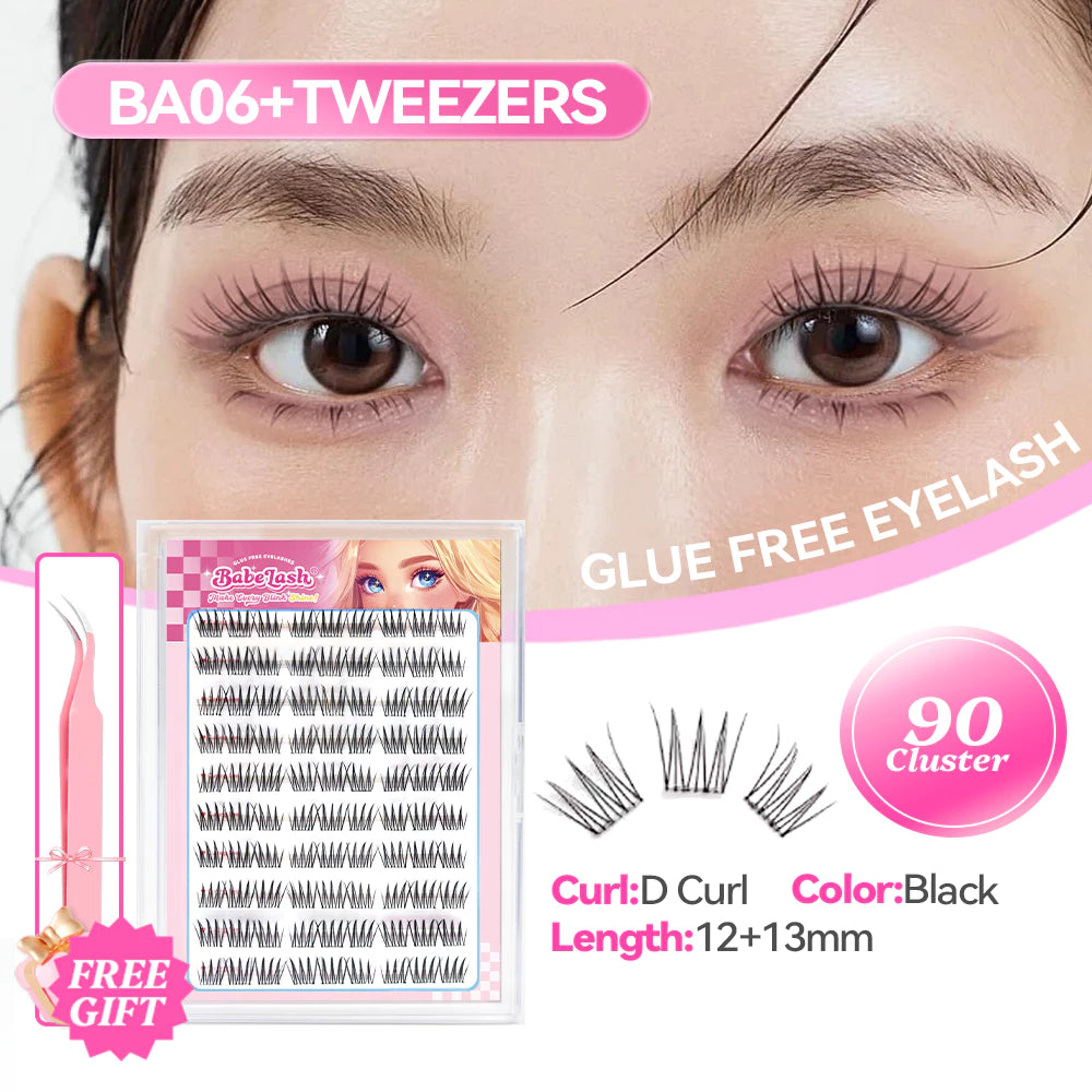 BABELASH NEW 15 Style D Curl Glue Free Eyelashes Eyelash Extension No Need Glue False Eyelashes Self Adhesive Suitable For Beginners