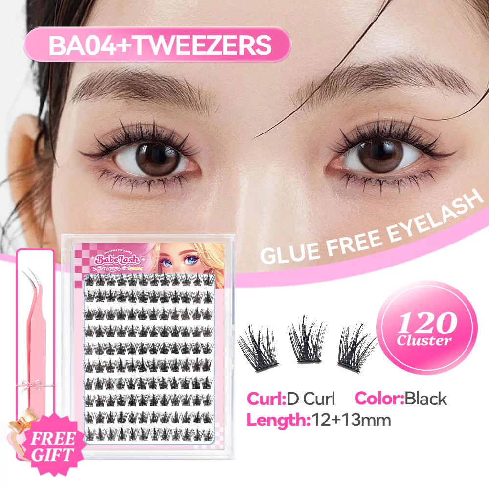 BABELASH NEW 15 Style D Curl Glue Free Eyelashes Eyelash Extension No Need Glue False Eyelashes Self Adhesive Suitable For Beginners