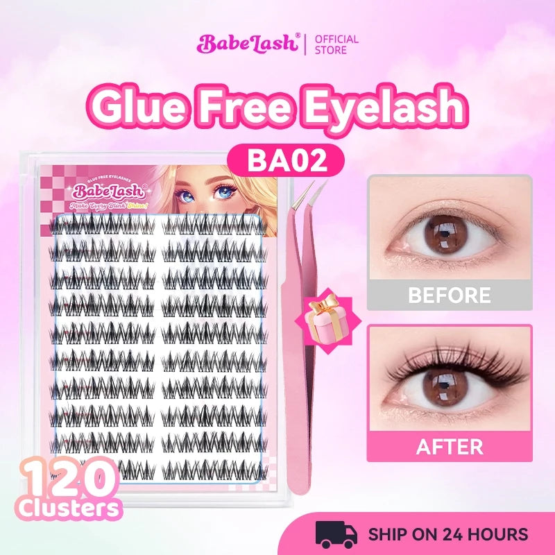 BABELASH NEW 15 Style D Curl Glue Free Eyelashes Eyelash Extension No Need Glue False Eyelashes Self Adhesive Suitable For Beginners
