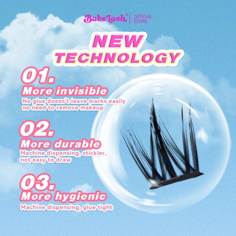 BABELASH NEW 15 Style D Curl Glue Free Eyelashes Eyelash Extension No Need Glue False Eyelashes Self Adhesive Suitable For Beginners