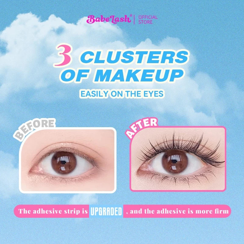 BABELASH NEW 15 Style D Curl Glue Free Eyelashes Eyelash Extension No Need Glue False Eyelashes Self Adhesive Suitable For Beginners