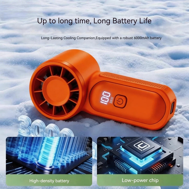 X688 NEW mini fan Portable Mini Handheld Fan 3.5 Inch High 1-100 Speed Personal Turbo Strong Wind Outdoor Travel Fan