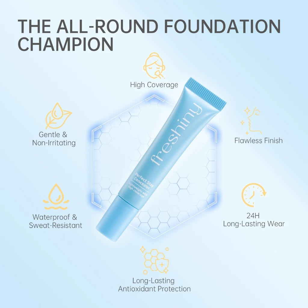 Freshiny Hyaluronic Acid & Vitamin E Concealer 10g - Lightweight and Spreadable Concealer