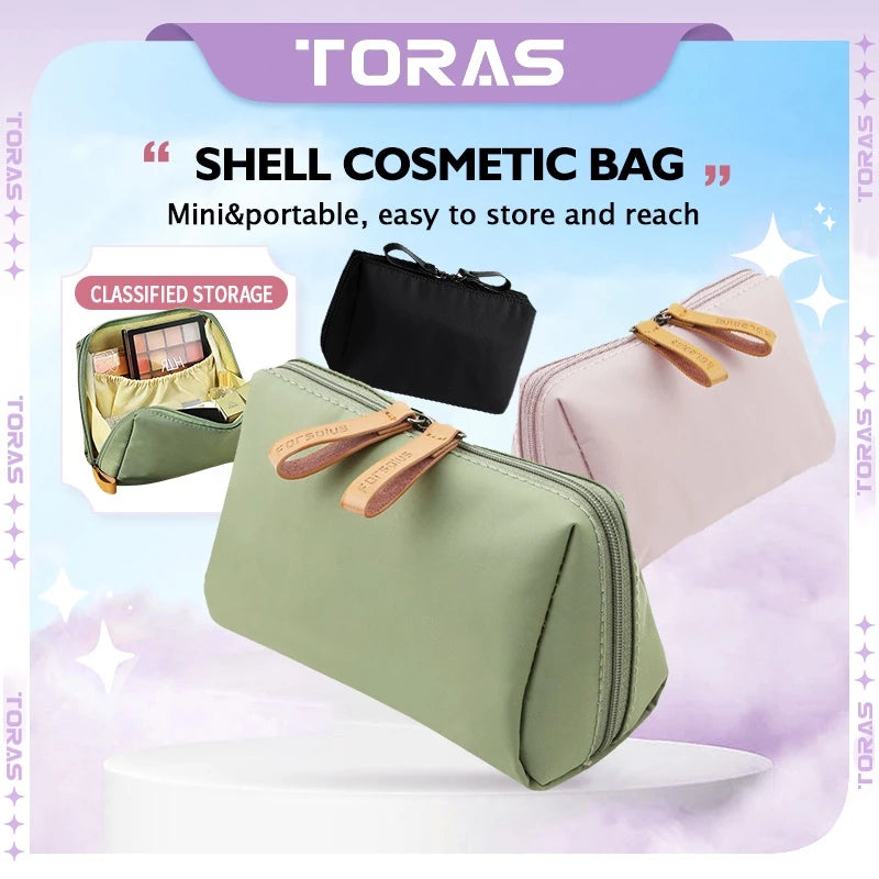 Toras Cosmetic Bag Makeup Pouch Organizer Travel Make Up Pouch Bag Casual Wash Pouch Makeup Bag