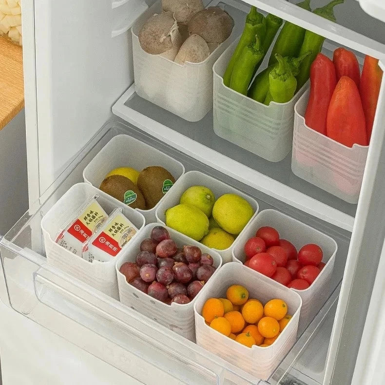 10PCS Clear Vegetable Fruit snacks Egg Frozen Refrigerator Fridge Side Door Storage box Organizer