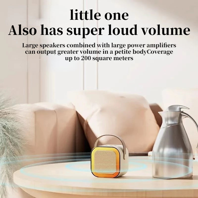 Speaker with Wireless Dual Microphone with wireless 2 Microphones Speaker Portable