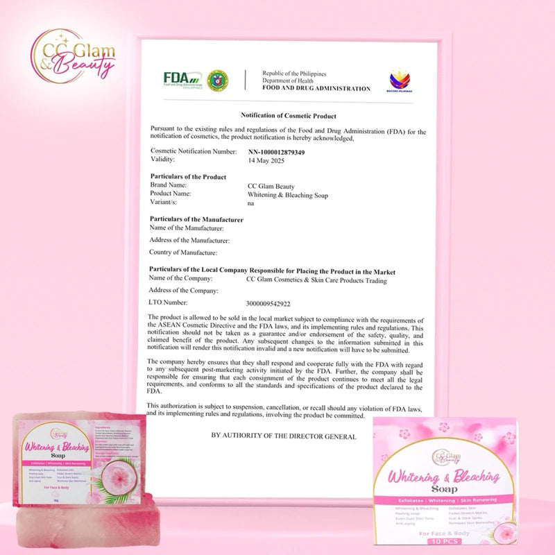 Whitening and Bleaching soap by Cc glam and beauty