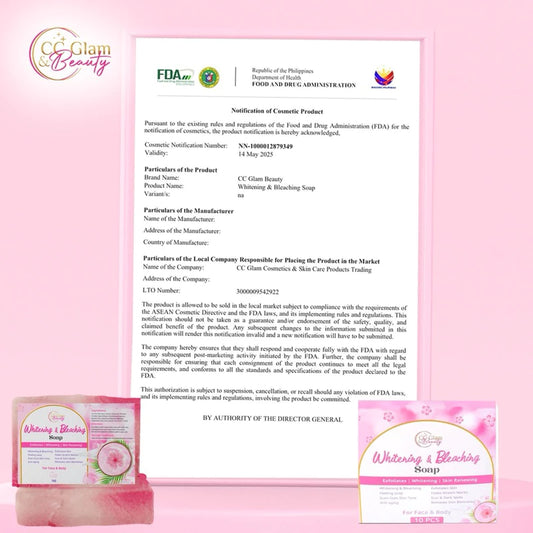 Whitening and Bleaching soap by Cc glam and beauty