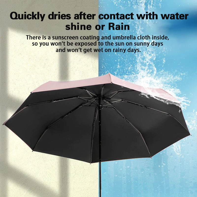 Capsule Umbrella Ultra-Light Five-Fold Portable Mini Umbrella UPF50+ UV/Rain Umbrella