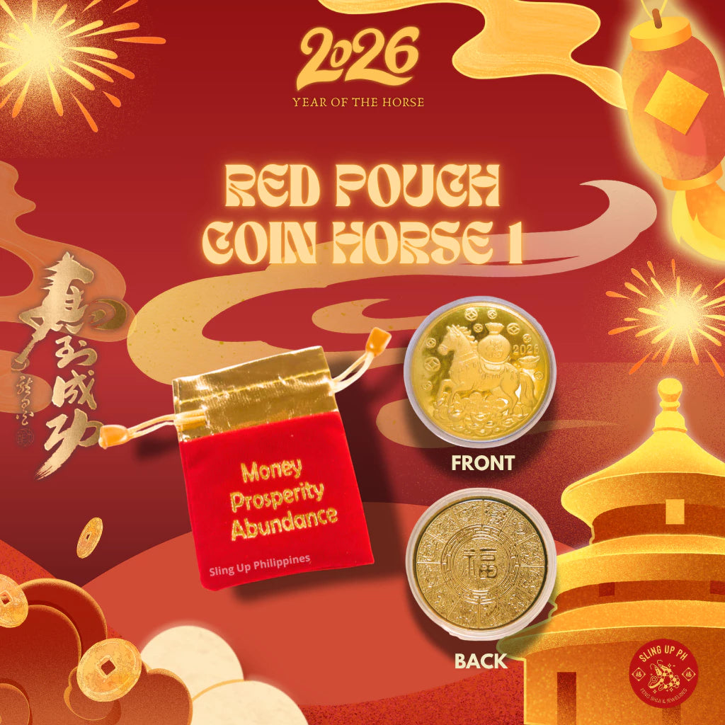 BUY 1 TAKE 3 Lucky Charm 2026 Year Of The Horse Golden Money Foil Big, Money Foil Small, Red Bracelet, Lucky Coin For Money Prosperity Good Fortune Gift