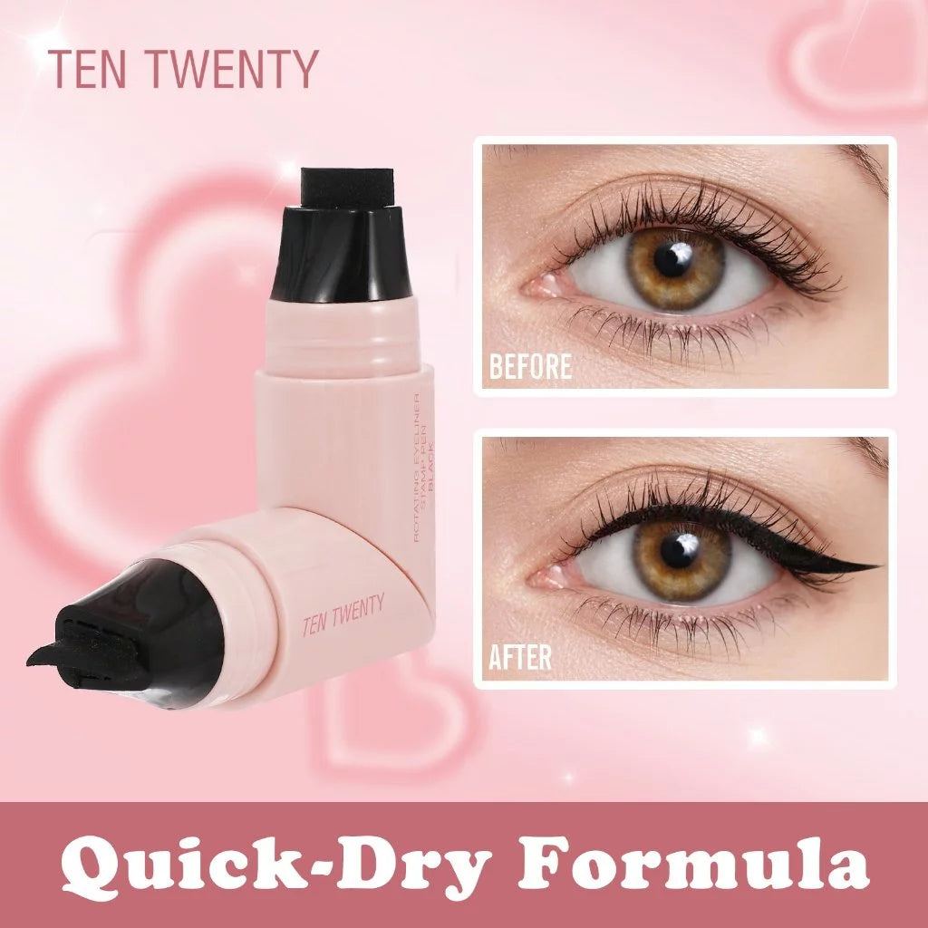 Ten Twenty Rotating Eyeliner Heart Stamp Pen Dual Eyeliner for Left and Right