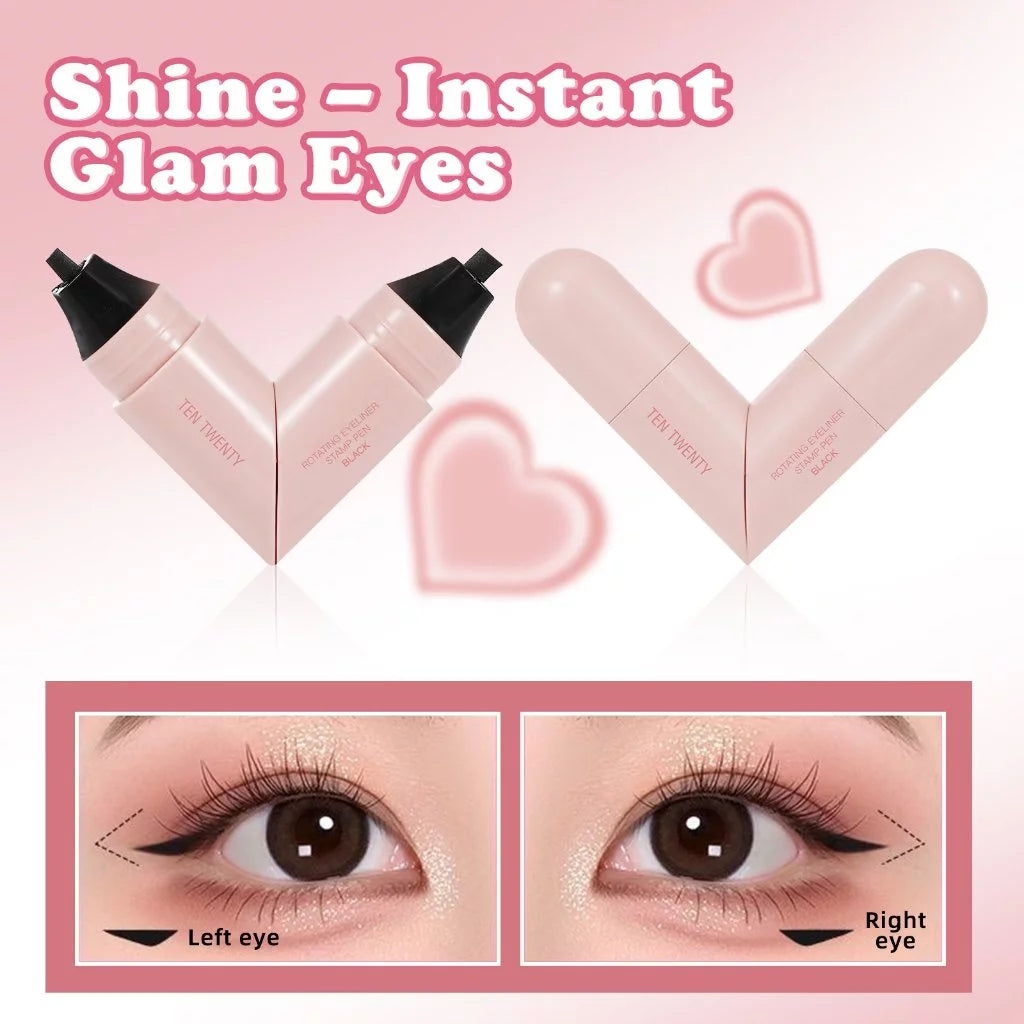 Ten Twenty Rotating Eyeliner Heart Stamp Pen Dual Eyeliner for Left and Right