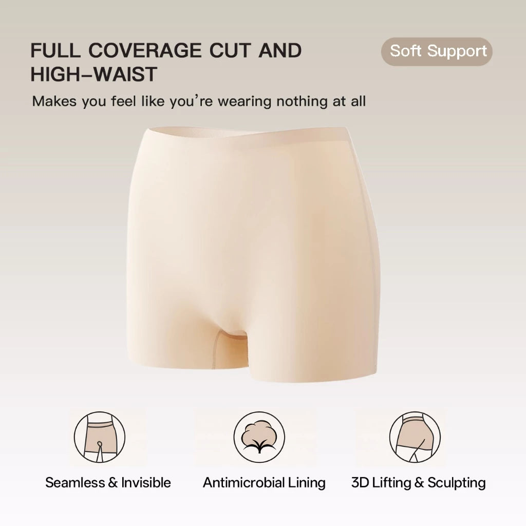 BUY 1 TAKE 1 [New release] ecora Super Comfort Seamless Safety Short, Anti-roll Edge Seamless High-waist