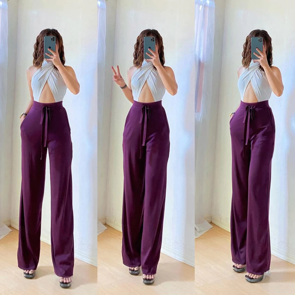 Harper Pants Thick Long pants with side Pockets Minimalist for Women - Comfortable and Basic